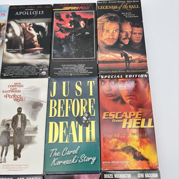 Lot Of 12 VHS Movies - Classics/Blockbusters - Drama Action Suspense - Pre-owned - Picture 3 of 11